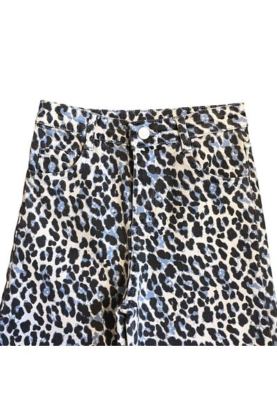 Little Star Girl's Leopard Print Jeans