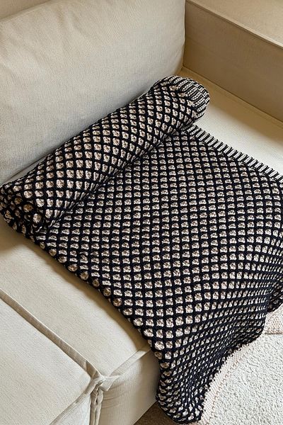 SHERIN Navy Blue TV Blanket