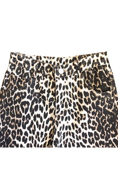 Little Star Girl's Leopard Print Jeans