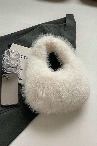 BAHELS White Plush Bag