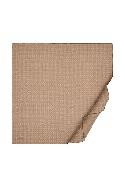 ipekevi Φουλάρι Four Seasons Dark Mink Monogram