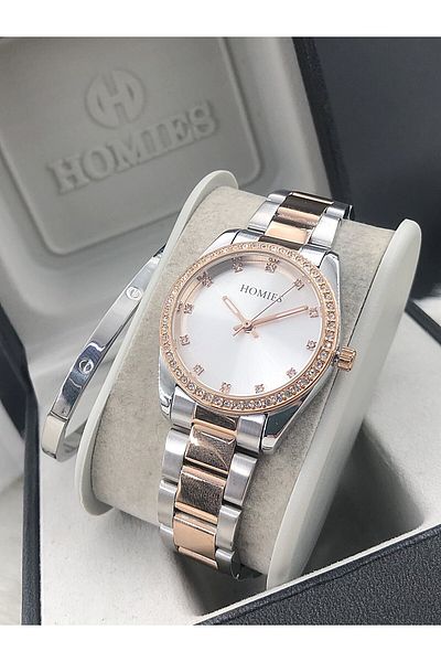 Homies Women's Watch New Season with Steel Bracelet Gift Hmse- 202062245