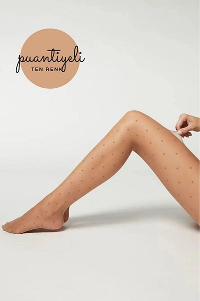 MEBA Daymod Women - 15 Den Layd Polka Dot Model καλσόν / 57 δέρμα