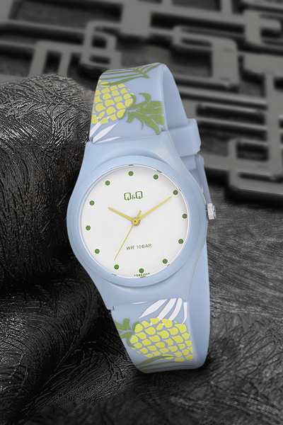 Q&Q Unisex Waterproof Plastic Cord Wrist Watch