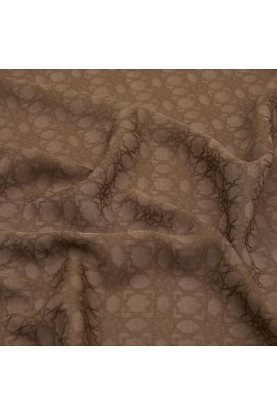 ipekevi Φουλάρι Four Seasons Dark Mink Monogram