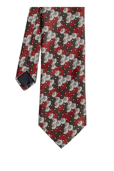 CROATE Floral Pattern Soft Cotton Fabric Tie