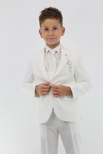 SIRRI Boy's Navy and White Special Occasion Suit - Stylish Choice for Wedding and Circumcision