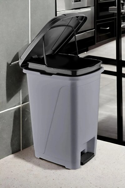 Citim 25 Liter Inner Bucket Slim Pedal Trash Can Gray