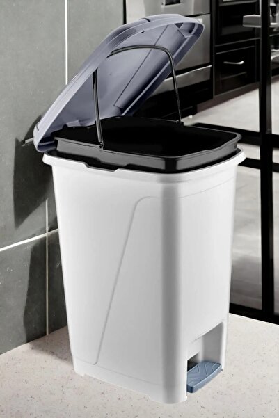 Citim 25 Litre Iç Kovalı Slim Pedallı Çöp Kovası Gri