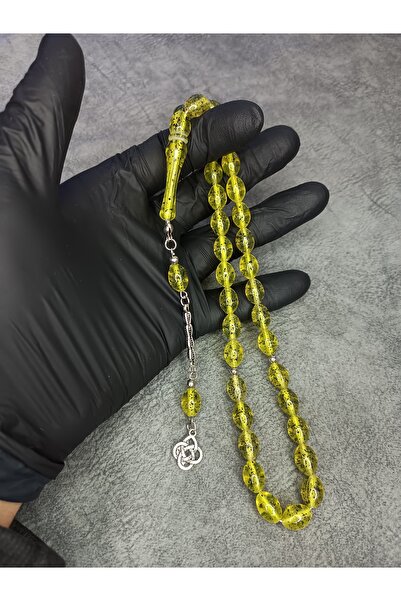 Mos Tespih Toprak Fosilli Üst Düzey Toz Kehribar Tesbih