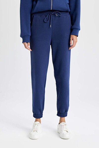 JustBS ALBASTRU ÎNCHIS JOGGER PAȚI BUMBAC SUB TRACK BĂRBAȚI