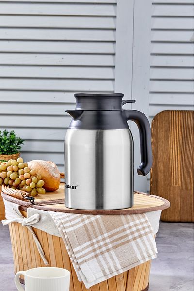 Cooker 1.5 Liter Double Layer Stainless Steel Thermos (Picnic Camping Outdoor Office Hotel Cafe School)