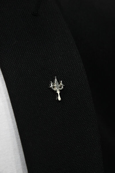 Elegante Cravatte Atlantis Trident Ceket Yaka İğnesi Rozet Broş
