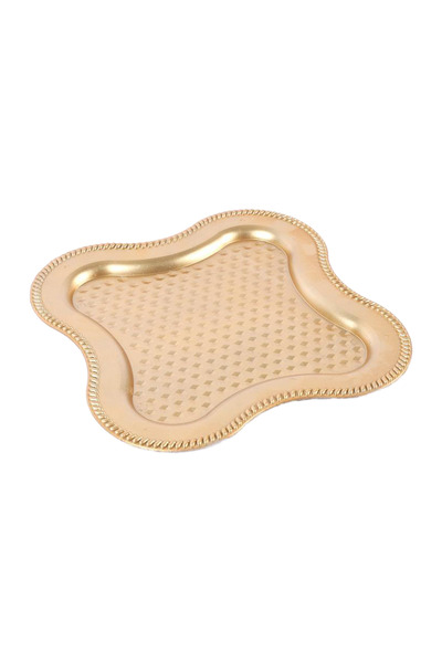 Valen Coffee Presentation Gold Tray (Plastic, Gold)