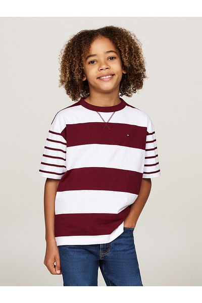 Tommy Hilfiger Multi Round Neck Short Sleeve Striped T-shirts