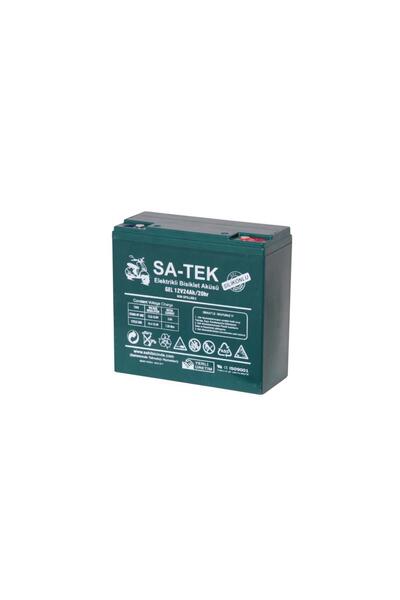 Satek 12V 24AH Jel Elektrikli Motosiklet Aküsü