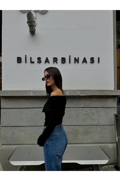 SHEYMA Bluză cu fermoar cu guler BUTIK