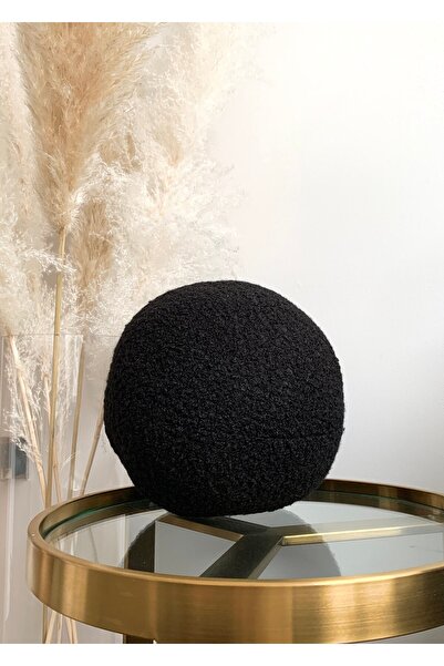 bohemoon Black Large Teddy Top Decorative Pillow