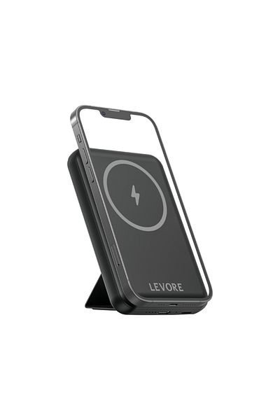 Levore Wireless Magnetic PowerBank 5000mAh Fast ChargingÂ Â PD20W 15W - Black