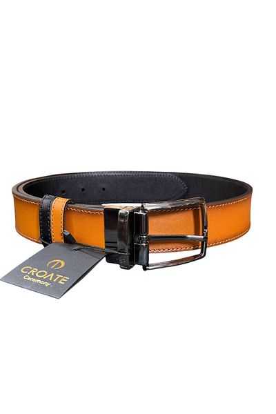 CROATE Double Sided Genuine Leather 3.5cm Classic Men's Belt