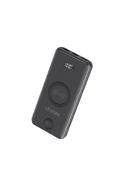 Levore Power Bank with Wireless Charging 10000 mAh 20W - Black