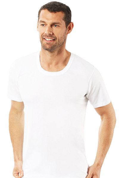 Kompedan Ανδρικό λευκό εσώρουχο μονόχρωμο - Crew Neck |   Κ0059