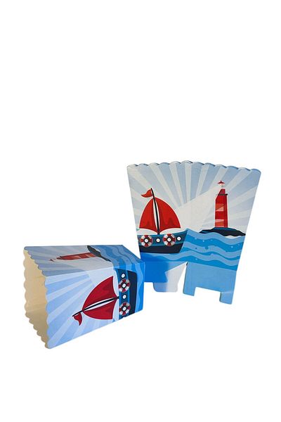 Cadde Süs Sailor Themed Popcorn Box