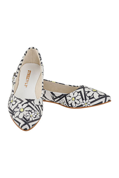 Streetfly Жіночі балетки з кольоровим квітковим принтом
