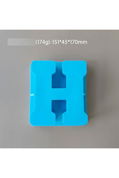 Generic قالب سيليكون راتنج وصابون حرف H كبير