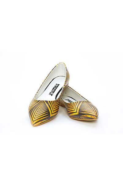 Streetfly Жіночі балетки з принтом у вигляді кольорових ліній