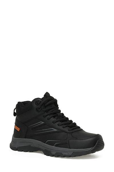 Kinetix MAGNA PU HI 3PR Black Men's Outdoor Boots