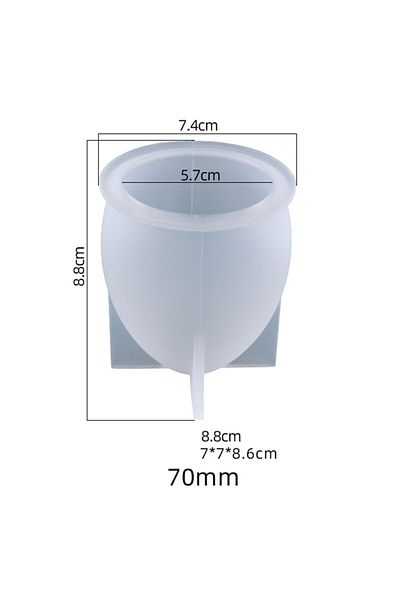 Generic قالب سيليكون للديكور الفني من الراتينج مقاس 70 مم F-602