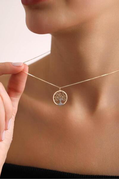 Tufanlar Kuyumculuk 14 Ayar Altın Yaşam Ağaç Tasarım Kolye