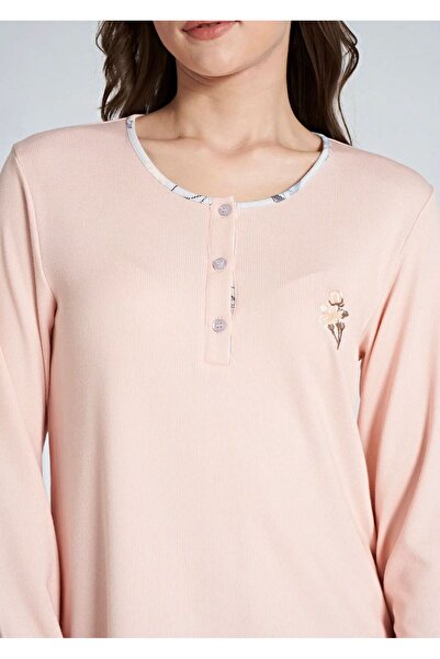 İpek Women's Long Sleeve Plus Size Pajama Set