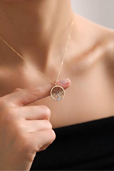 Tufanlar Kuyumculuk 14 Ayar Altın Yaşam Ağaç Tasarım Kolye