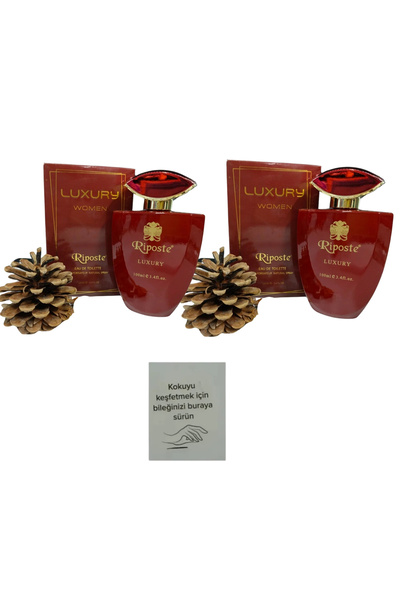 Riposte LUXURY WOMEN 3.4 FLOZ 100 ML KALICI VE ETKİLEYİCİ PARFÜM 2 adet + koku kartı
