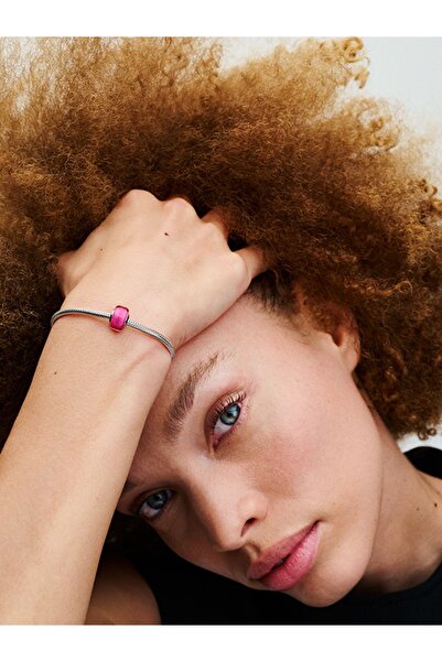 Pandora Pembe Mini Murano Cam Charm