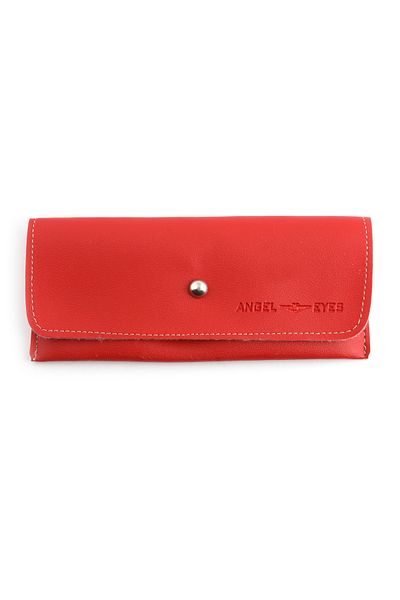 Angel Eyes Leather Look Drawstring Glasses Case - Angel Eyes Written