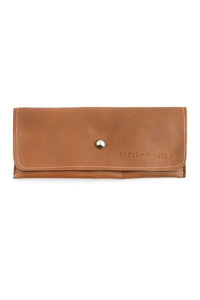 Angel Eyes Leather Look Drawstring Glasses Case - Angel Eyes Written