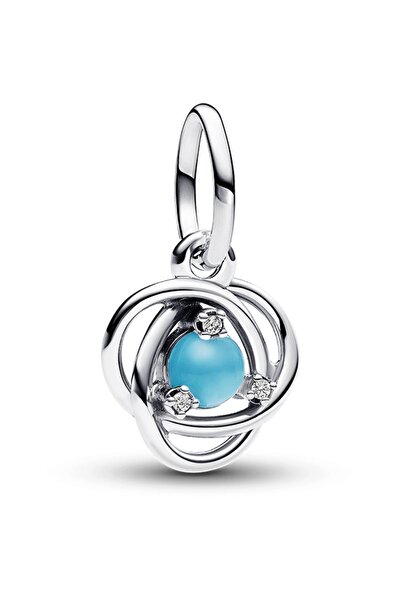 Pandora Turkuaz Mavi Sonsuzluk Sarmalı Sallantılı Charm