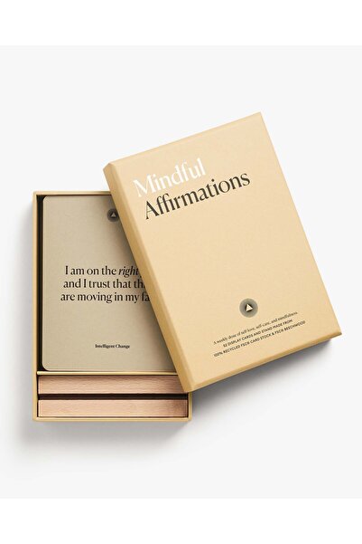 MAMMUD Mindful Affirmations Orijinal Renkli Motivasyon ve Olumlama Kart Seti ...