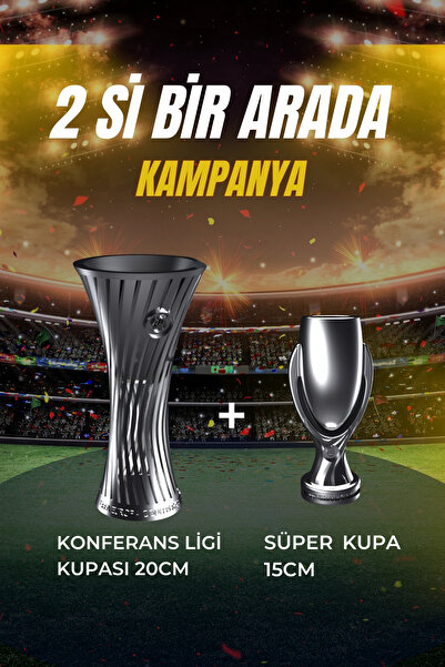 UĞUR MOBİLYA 20 см КОНФЕРЕНЦИОННА ЛИГА И 15 СМ СУПЕР КУПА 2-ПАКЕТНА НАГРАДНА ...
