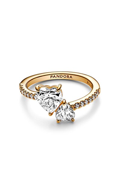 Pandora Çift Kalpli Işıltılı Yüzük