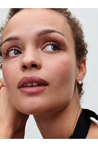 Pandora İşlenmiş Tatlı Su Kültür İncisi ve Taşlı Damla Küpeler