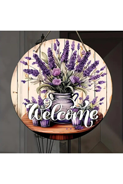 Dekor Vagonu زخرفة باب خشبي بنمط الخزامى الخشبي لتزيين المنزل