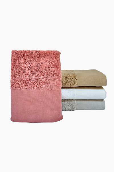 Minteks Set of 4 Hand and Face Towels - 40X60 Italian Size - Minteks Home