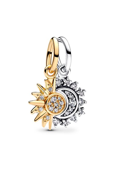 Pandora Ayrılabilir Güneş ve Ay Sallantılı Charm