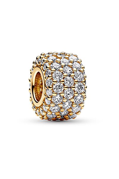 Pandora Işıltılı Pavé Üç Sıralı Charm
