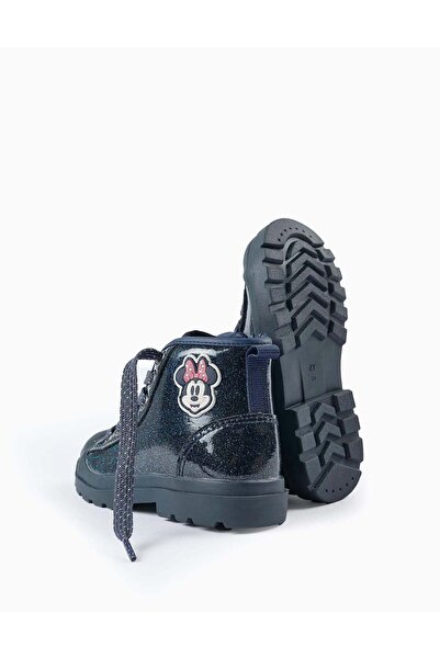 Ziddy SHINY BOOTS FOR BABY GIRLS 'MINNIE' DARK BLUE