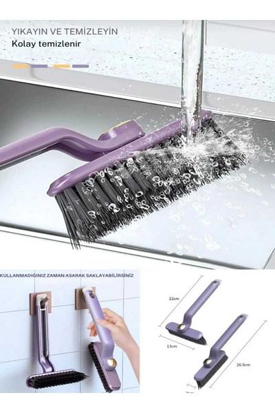 Demirhan Group 360 Degree Rotating Bathroom Toilet Brush - Cleaning Set with Tweezers Attachment